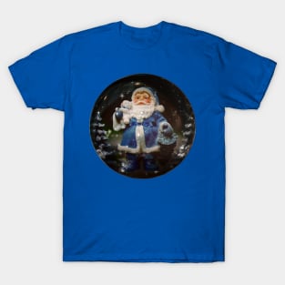 Christmas Santa In Globe T-Shirt